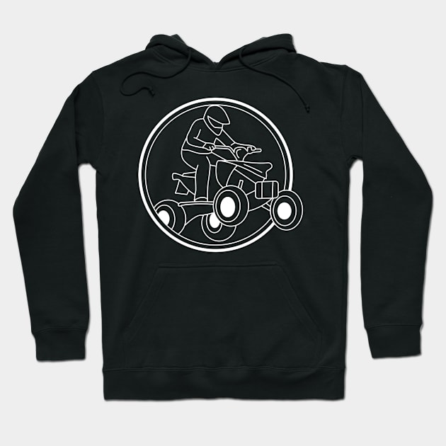 Cool ATV Design for Quad Bike Riders Hoodie by c1337s